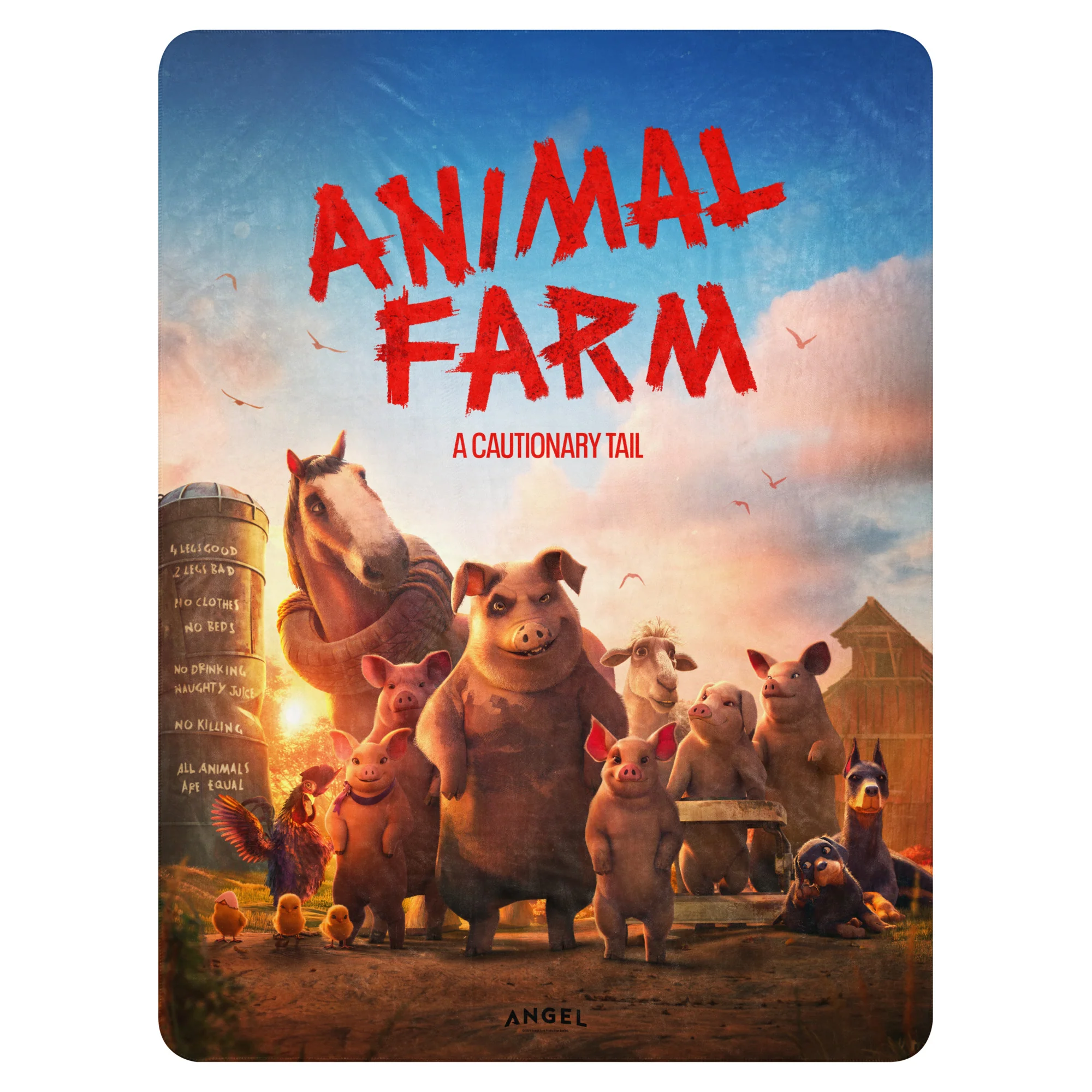 Animal Farm Sherpa Blanket