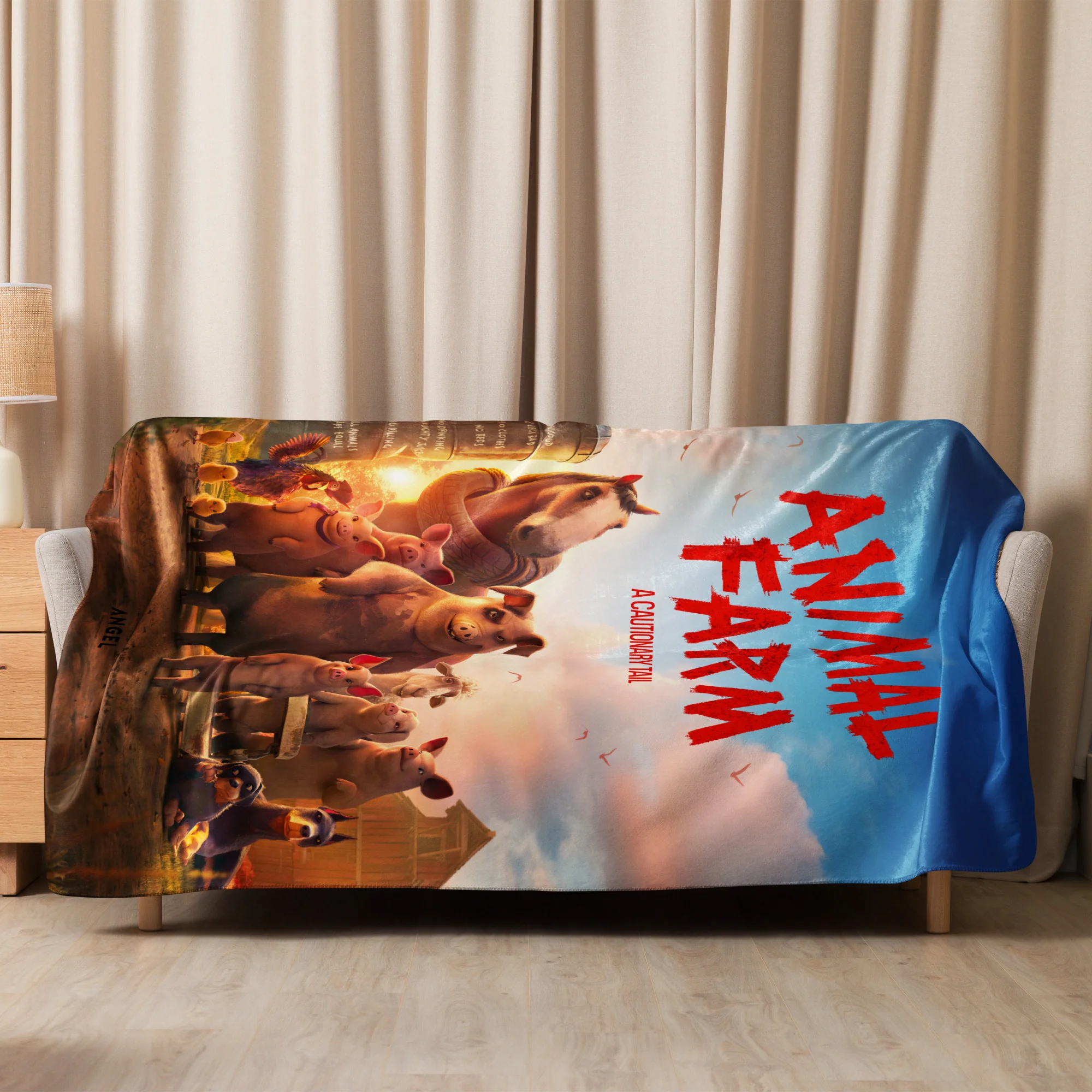 Animal Farm Sherpa Blanket