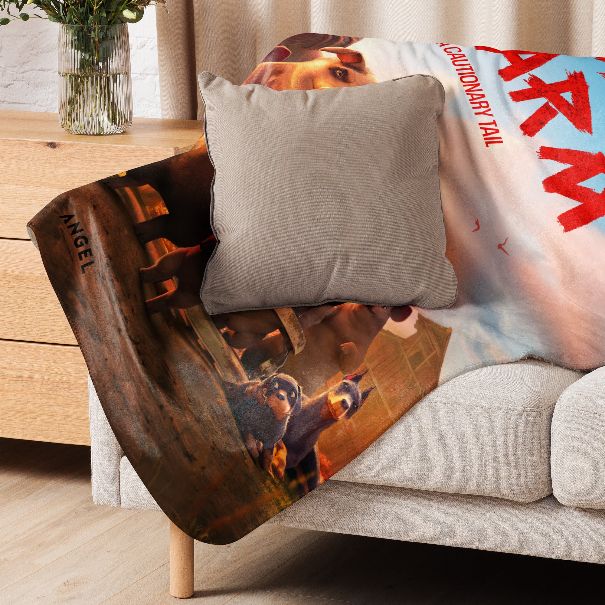 Animal Farm Sherpa Blanket