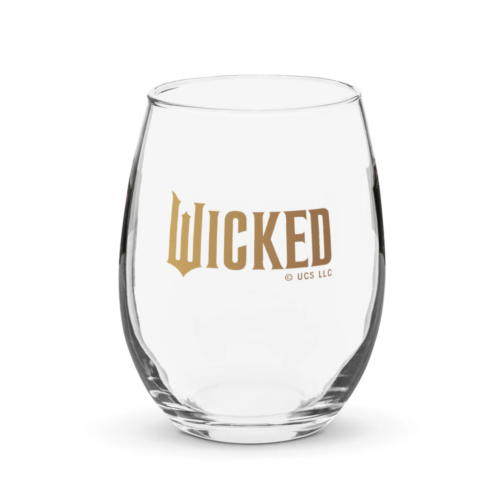 Wicked Enchanted Elements Elphaba & Glinda Stemless Stemless Wine Glass