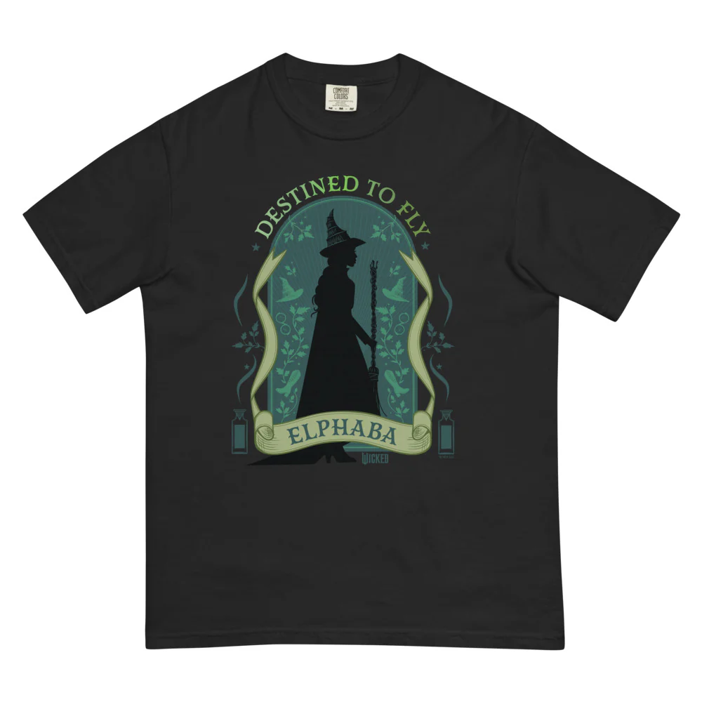 Wicked Enchanted Elements Destined To Fly Elphaba Comfort Colors T-Shirt