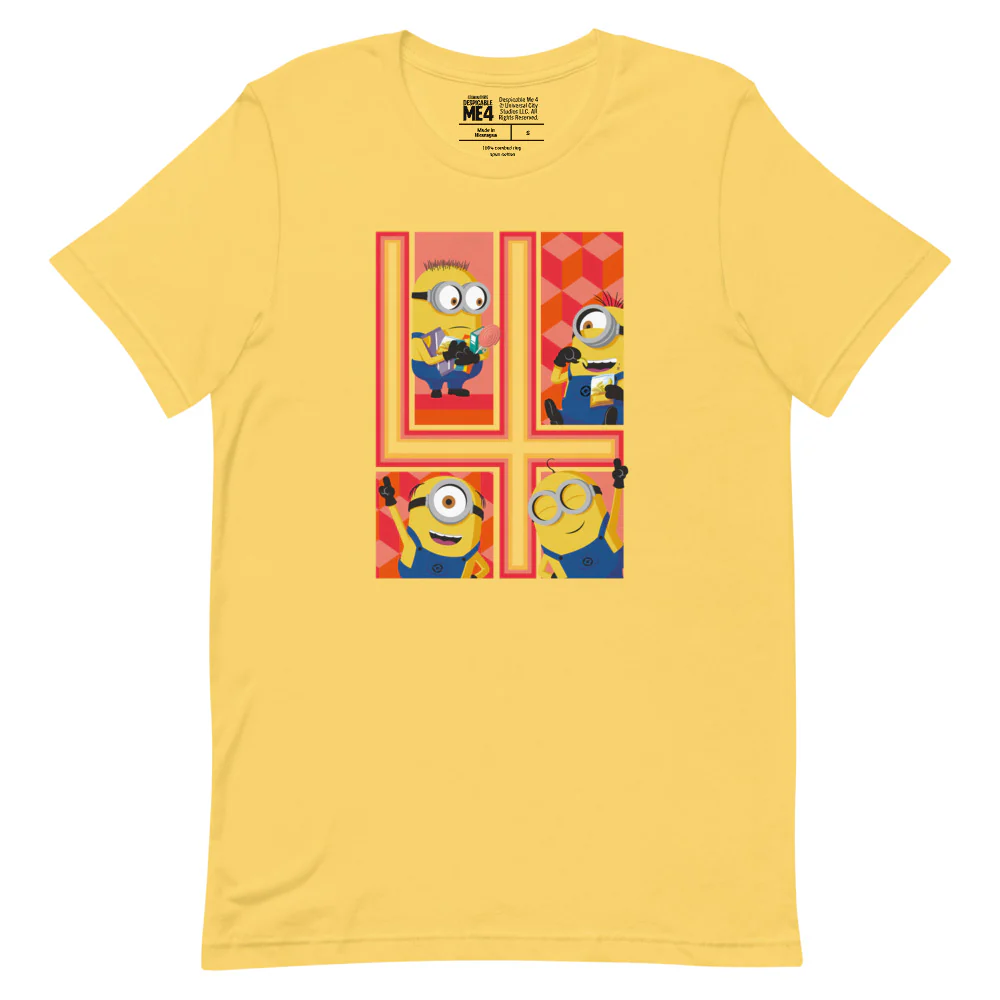 Despicable Me 4 Four Minions Unisex T-Shirt