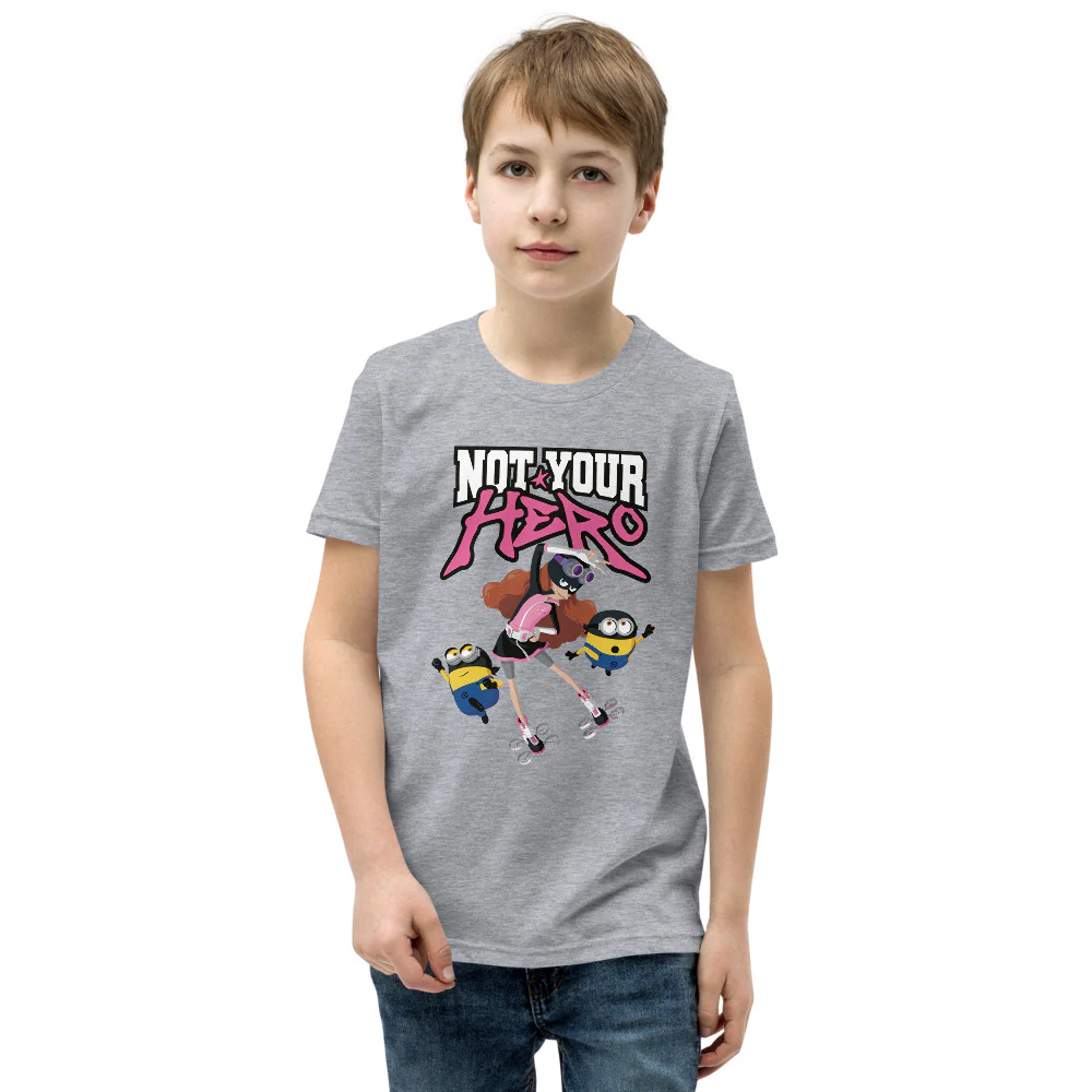 1218-despicable-me-4-not-your-hero-youth-t-shirt-2.webp Despicable Me 4 Not Your Hero Youth T-Shirt