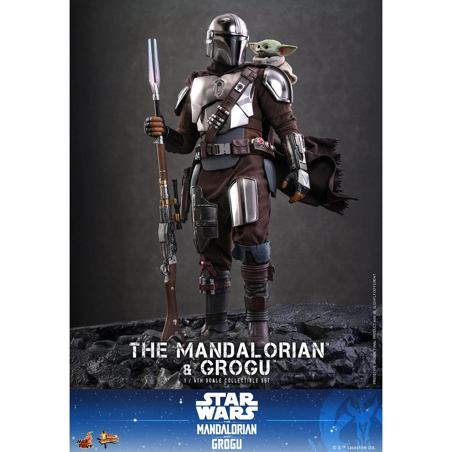 The Mandalorian™ & Grogu™ 1/6th Scale Figure Set