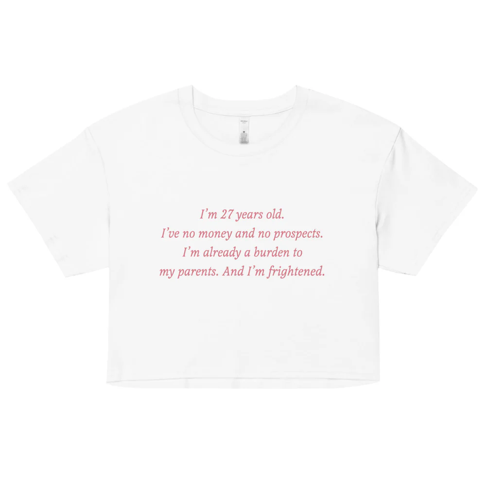 Pride & Prejudice 20th Anniversary No Money, No Prospects Women's Crop Top