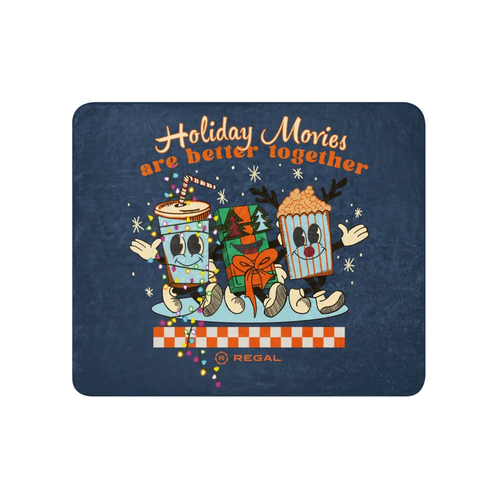 Regal Cinemas Holiday Movies Sherpa Blanket