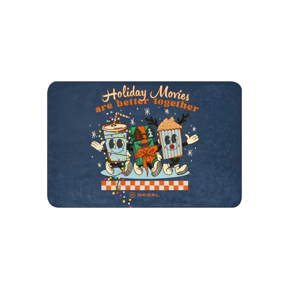 Regal Cinemas Holiday Movies Sherpa Blanket