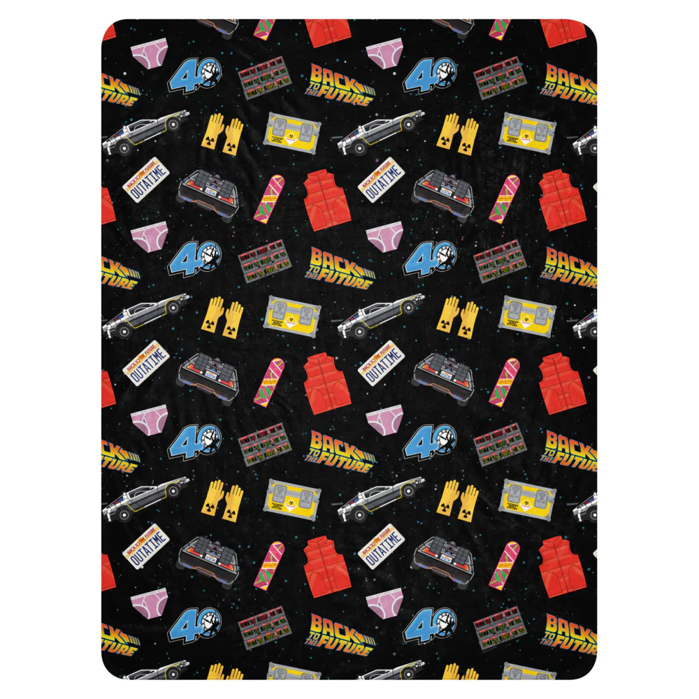 Back to the Future Icons Sherpa Blanket