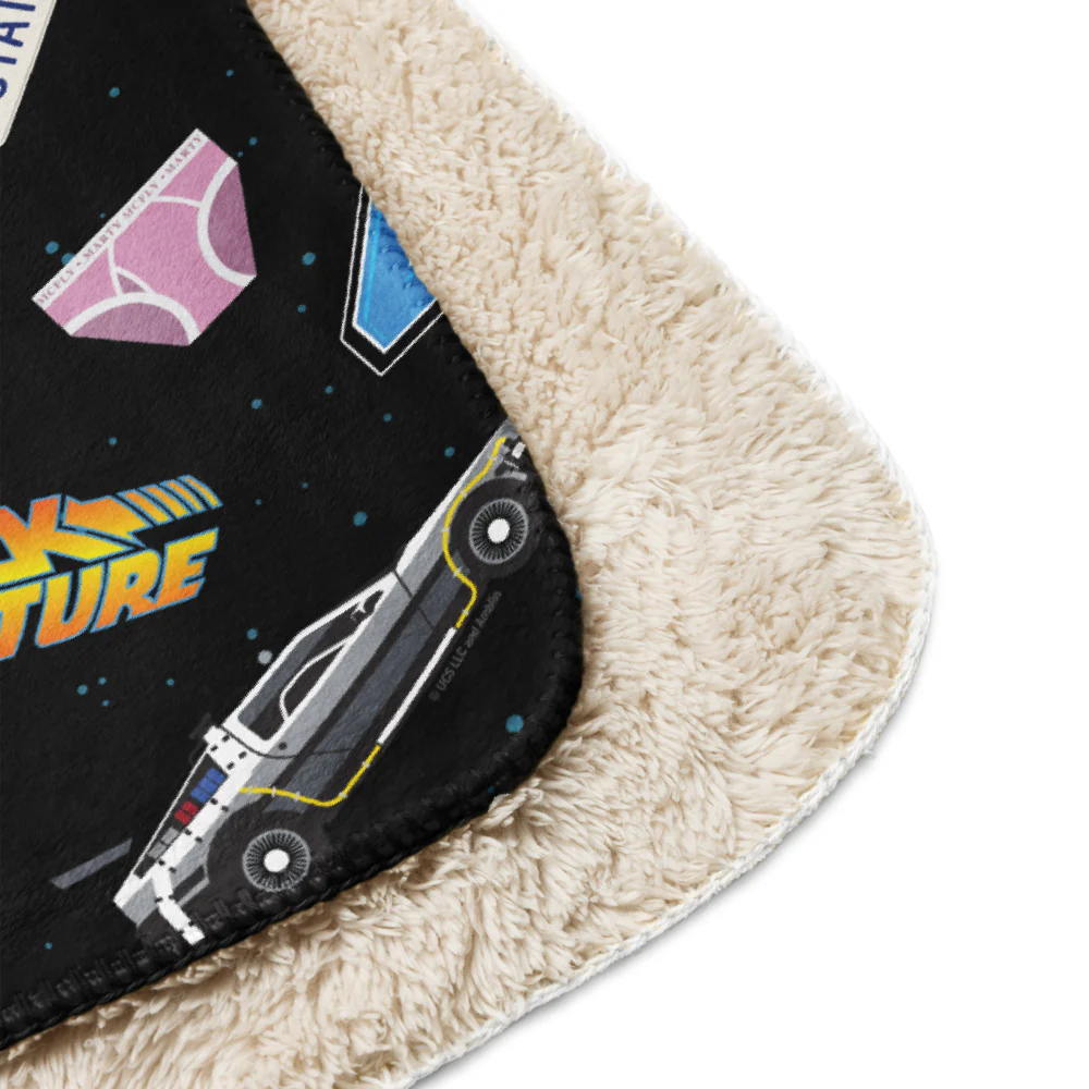 Back to the Future Icons Sherpa Blanket