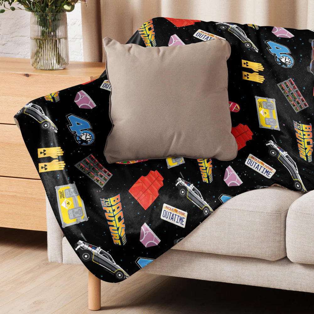 Back to the Future Icons Sherpa Blanket