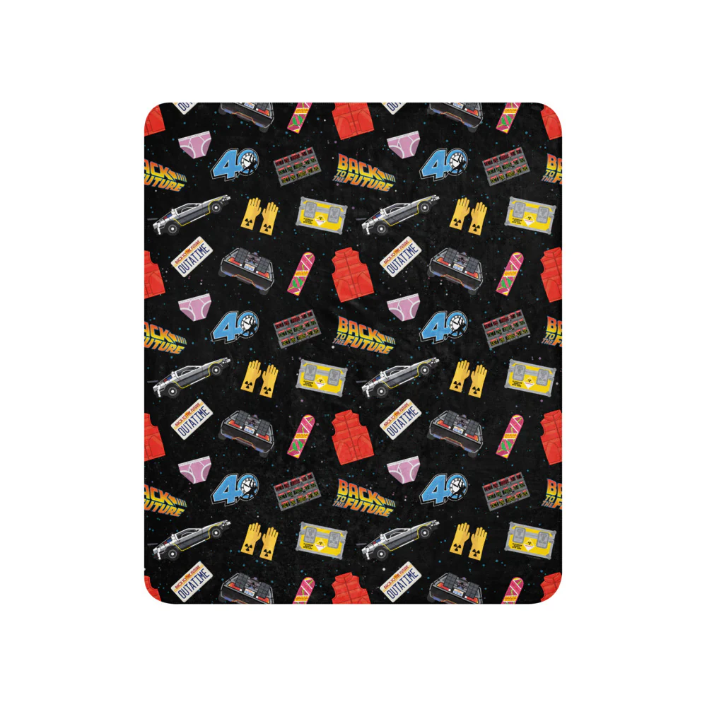Back to the Future Icons Sherpa Blanket
