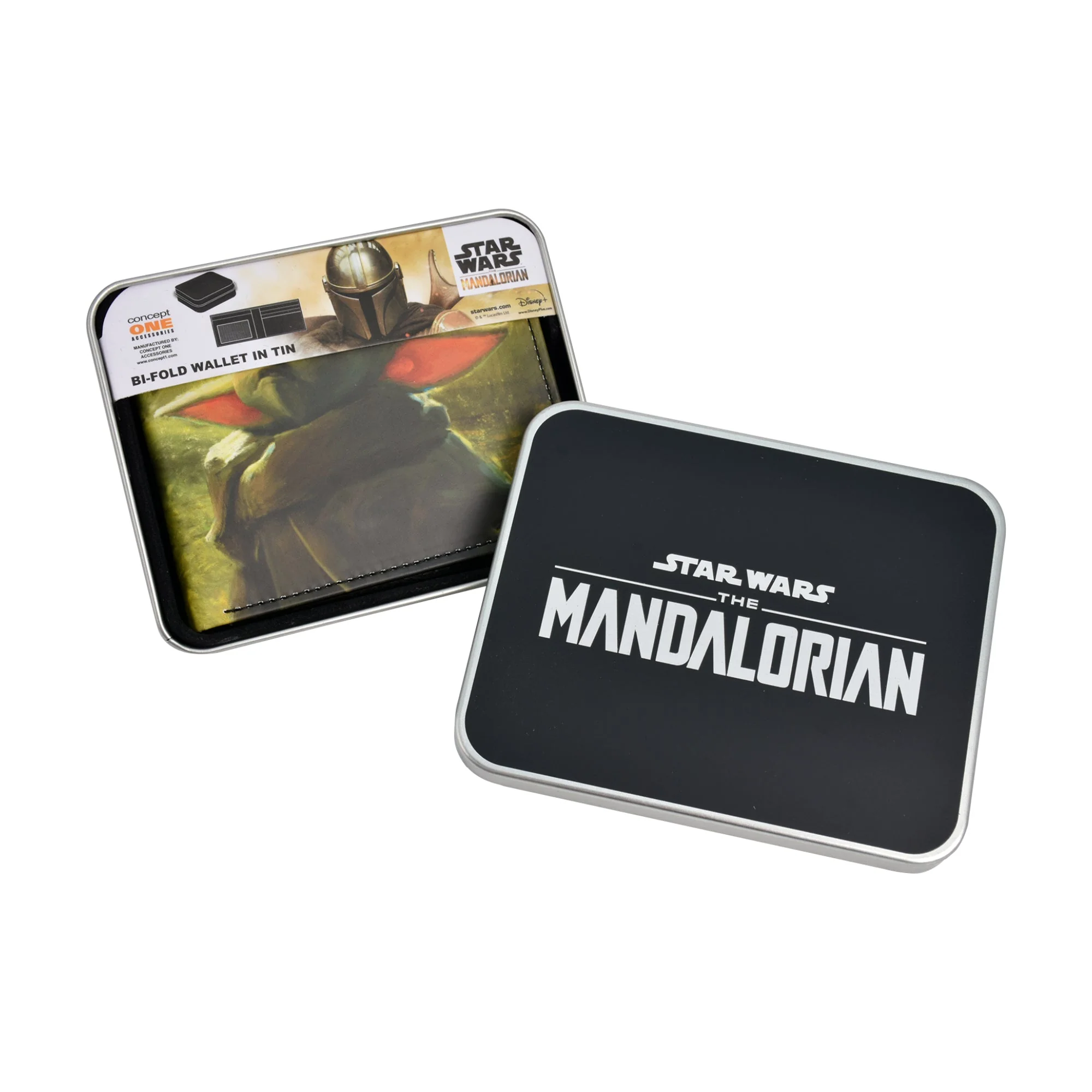 Star Wars The Mandalorian Grogu Bifold Wallet with Tin Case