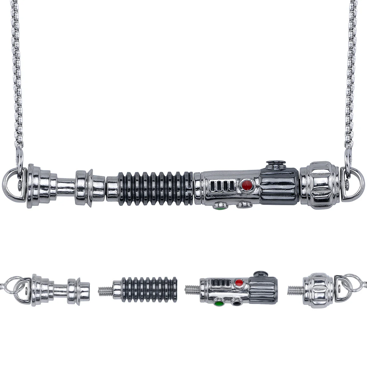 Star Wars x RockLove Duty and Resolve Lightsaber Workshop Necklace