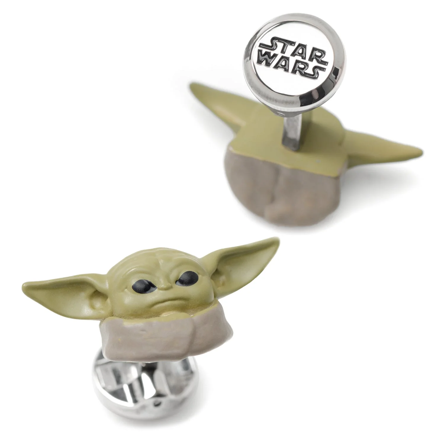 Official Star Wars The Mandalorian Grogu 3D Cufflinks