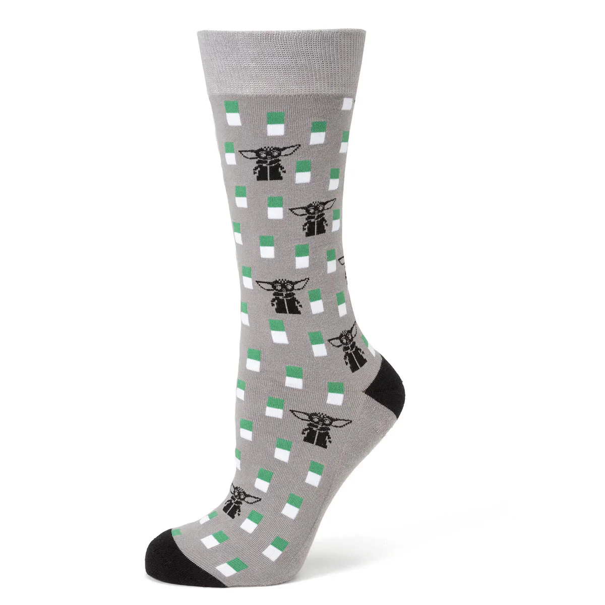 Star Wars Mandalorian and Grogu Gray Dress Socks and Lapel Pin Gift Set