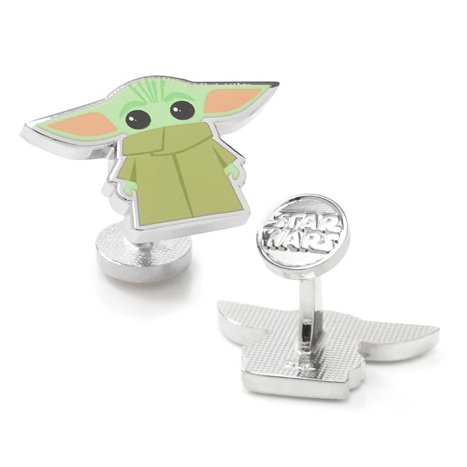 Star Wars The Mandalorian Grogu Character Printed Cufflinks