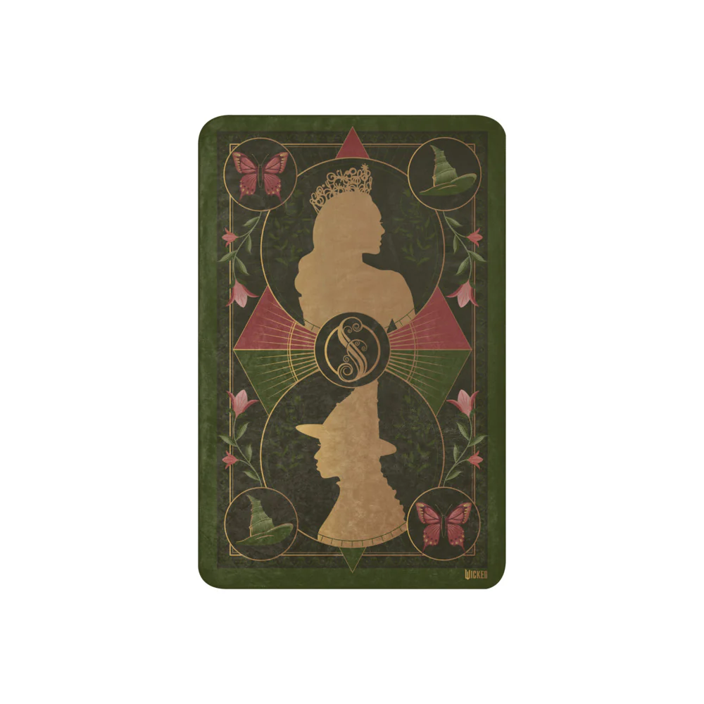 Wicked Enchanted Elements Elphaba & Glinda Sherpa Blanket