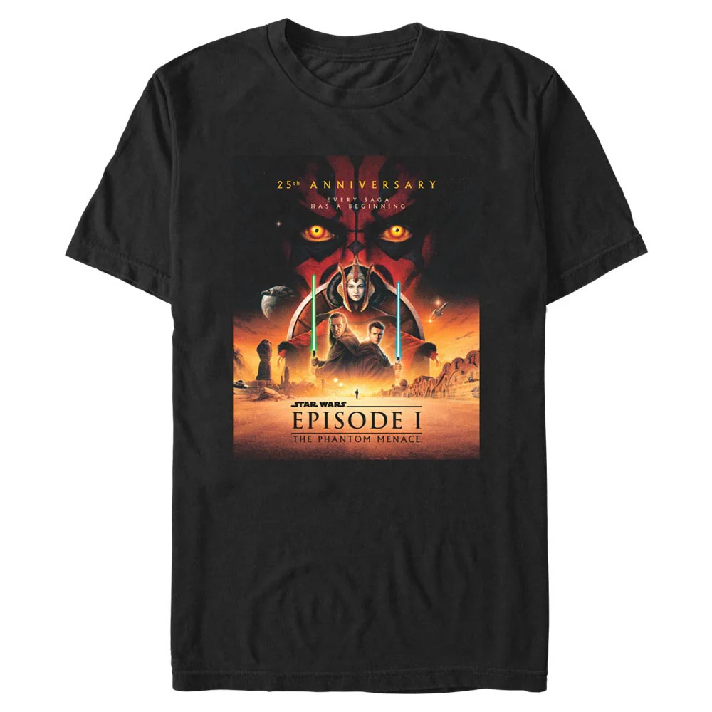 779-star-wars-25th-anniversary-the-phantom-menace-poster-t-shirt-1.webp Star Wars 25th Anniversary The Phantom Menace Poster T-shirt