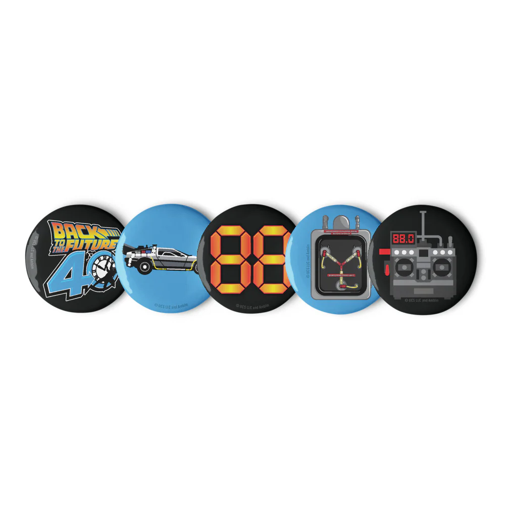 Back to the Future Icons Pin Set