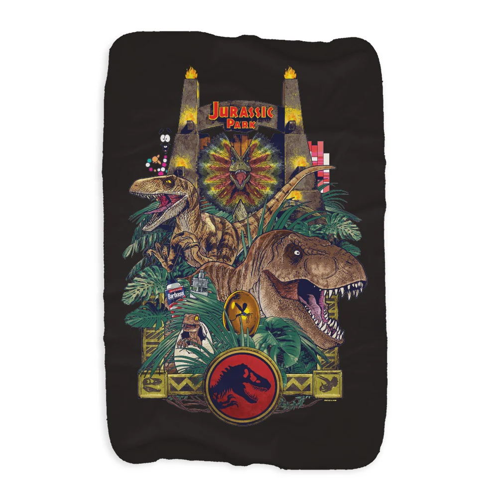 876-jurassic-park-sherpa-blanket-1.webp Jurassic Park Sherpa Blanket