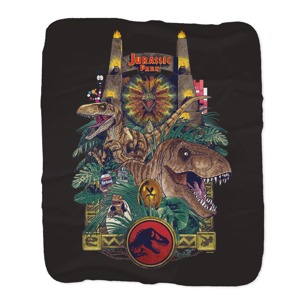 876-jurassic-park-sherpa-blanket-4.webp Jurassic Park Sherpa Blanket