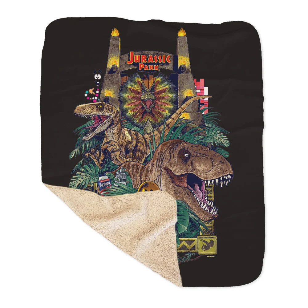 876-jurassic-park-sherpa-blanket-5.webp Jurassic Park Sherpa Blanket