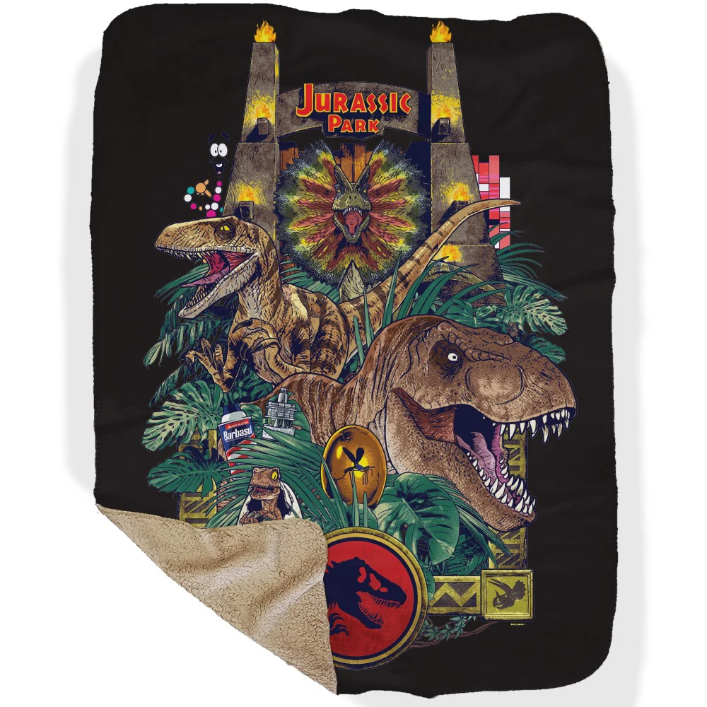 876-jurassic-park-sherpa-blanket-7.webp Jurassic Park Sherpa Blanket