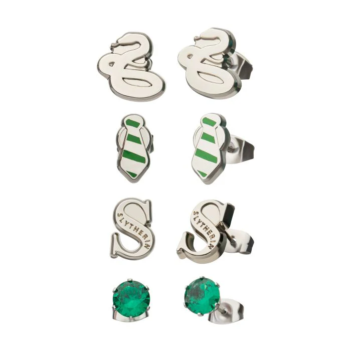 989-harry-potter-slytherine-stud-earring-set-1.webp Harry Potter Slytherine Stud Earring Set