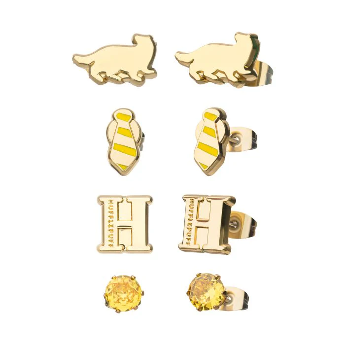 992-harry-potter-hufflepuff-stud-earring-set-1.webp Harry Potter Hufflepuff Stud Earring Set
